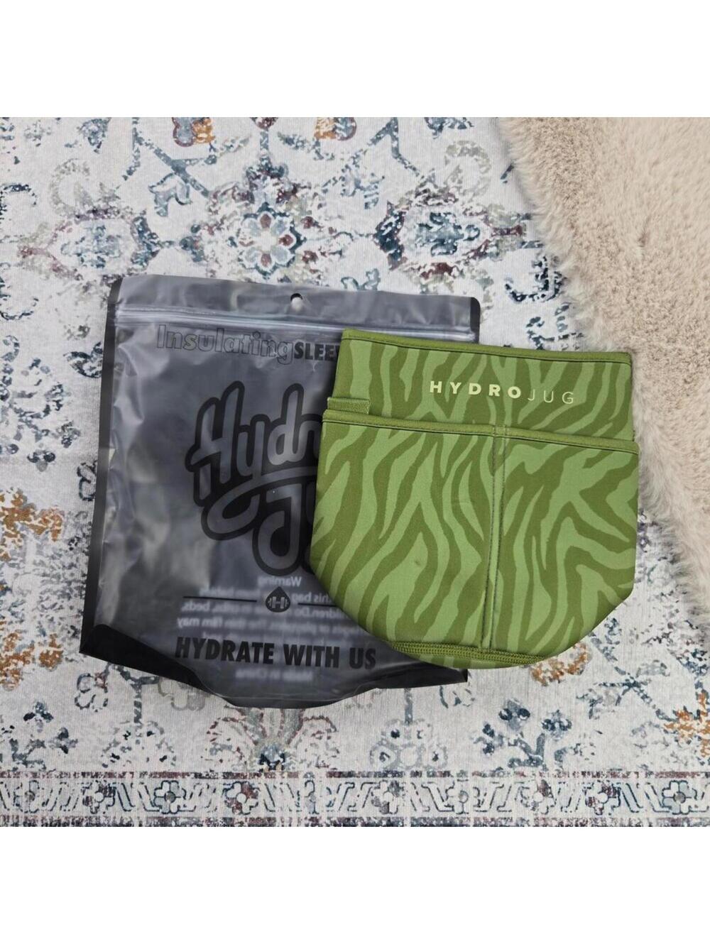 Hydrojug Sleeve Green Zebra Sleeve NO STRAP